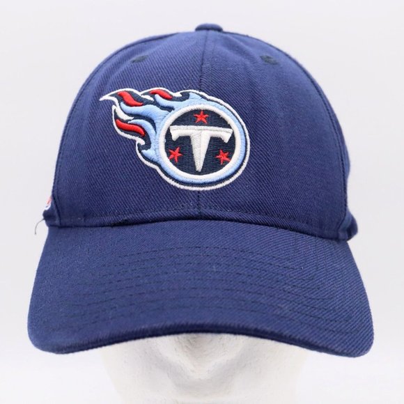 Reebok Tennessee Titans NFL Embroidered Logo Hat Adjustable Strapback Blue Cap - Picture 2 of 11
